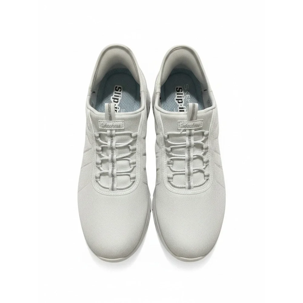 Skechers Hands Free Slip-ins Ultra Flex 3.0 Smooth Step White Sparkle 100743 WHT